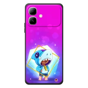 Чохол Бравл Старс для Infinix Smart 20 (Леон у костюмі Акули)