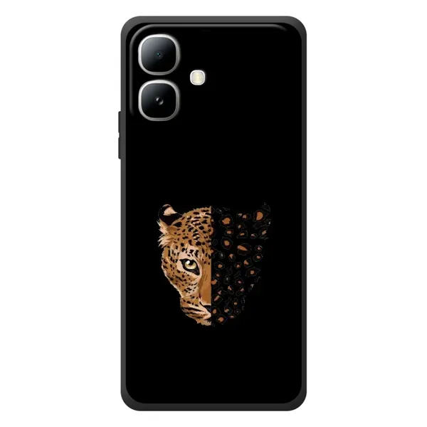 Чехол с рисунком «Леопард на черном» для Infinix Smart 20 Чехол с рисунком «Леопард на черном» для Infinix Smart 20