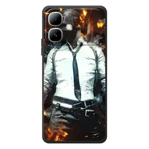 Силиконовый чехол с картинкой "Герой Pubg" на Infinix Smart 20 (Man Пубг)
