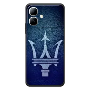 Чехлы с тематикой "Крутые машины" на Infinix Smart 20 (Лого Maserati)