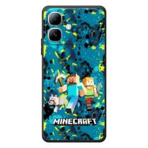 Чехлы для Infinix Smart 20 (Персонажи Майн Крафт) (Майнкрафт)