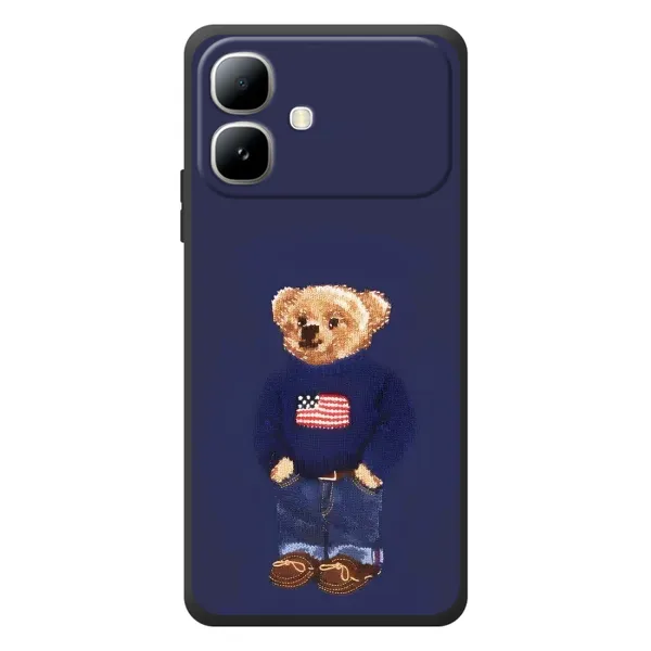 Чехол с рисунком «Мишка USA» для Infinix Smart 20