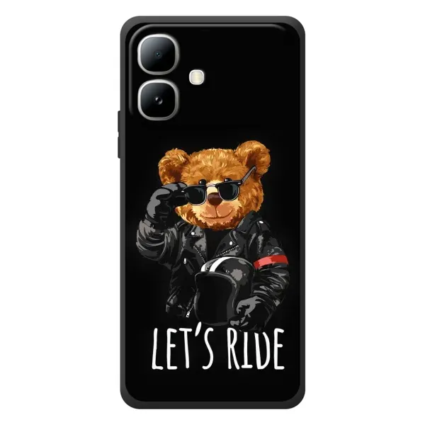 Чехол с рисунком «Модный Мишка» для Infinix Smart 20