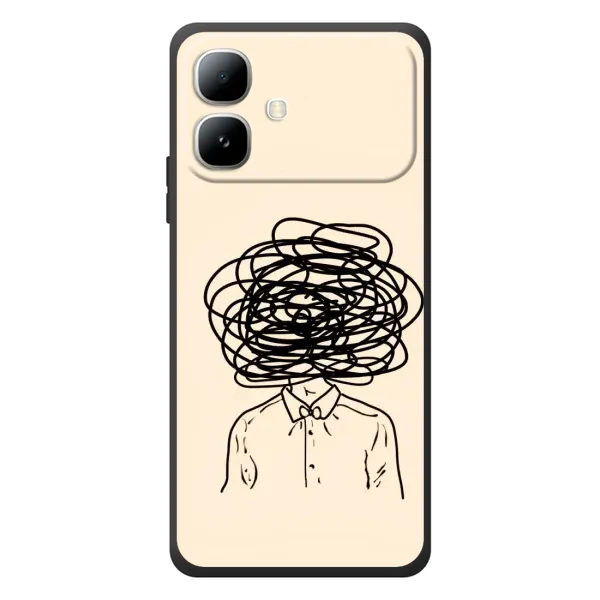 Чехол с рисунком «Мысли» для Infinix Smart 20 Чехол с рисунком «Мысли» для Infinix Smart 20