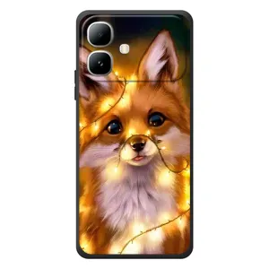 Чохол з Лисичкою для Infinix Smart 20 (Новорічне лисеня)