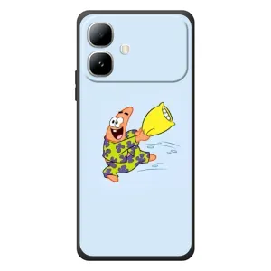 Чехлы с Патриком на Infinix Smart 20 (Патрик с подушкой)