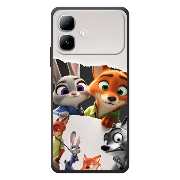 Чехол с рисунком «Персонажи Зоо» для Infinix Smart 20 Чехол с рисунком «Персонажи Зоо» для Infinix Smart 20