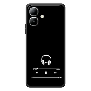 Чохол з картинками на чорному фоні для Infinix Smart 20 (Плеєр)