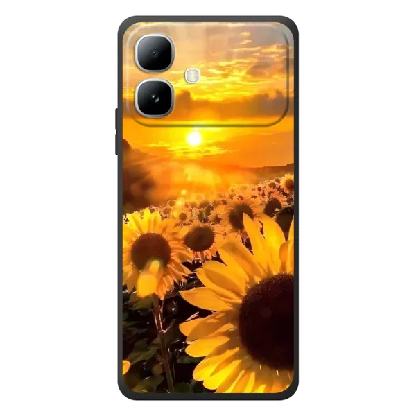 Чехол с рисунком «поле подсолнухов» для Infinix Smart 20