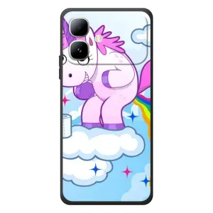 Чехол Unicorn на Infinix Smart 20 (Радуга единорожка)