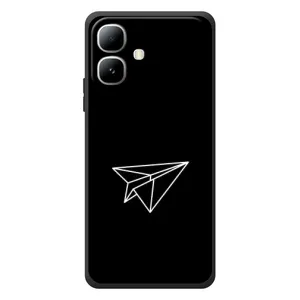 Чохол з картинками на чорному фоні для Infinix Smart 20 (Літак)