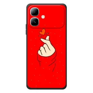 Чехлы (Знак сердечка) на Infinix Smart 20 (Сердце на красном)
