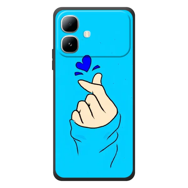 Чехол с рисунком «Сердце на синем» для Infinix Smart 20 Чехол с рисунком «Сердце на синем» для Infinix Smart 20