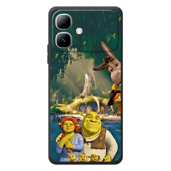 Чехол с рисунком «Шрек и Фиона» для Infinix Smart 20 Чехол с рисунком «Шрек и Фиона» для Infinix Smart 20