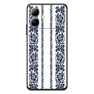 Силиконовый Чехол на Infinix Smart 20 с картинкой Вышиванки (Синяя вышиванка)