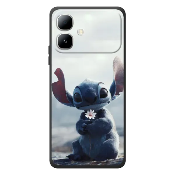 Чехол с рисунком «Стич с цветочком» для Infinix Smart 20 Чехол с рисунком «Стич с цветочком» для Infinix Smart 20