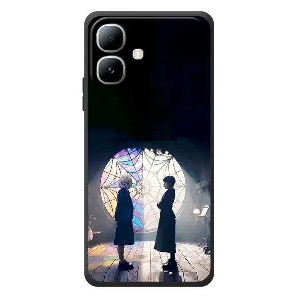 Чехол с рисунком «Уэнсдей и Энди» для Infinix Smart 20 Чехол с рисунком «Уэнсдей и Энди» для Infinix Smart 20