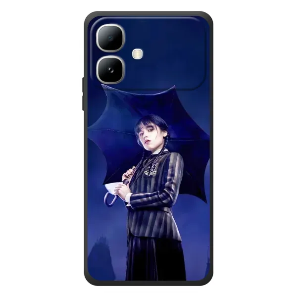 Чехол с рисунком «Уэнсдей с зонтом» для Infinix Smart 20 Чехол с рисунком «Уэнсдей с зонтом» для Infinix Smart 20