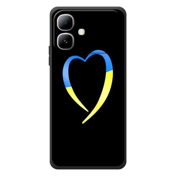 Чехол с рисунком «Украинское сердце» для Infinix Smart 20 Чехол с рисунком «Украинское сердце» для Infinix Smart 20