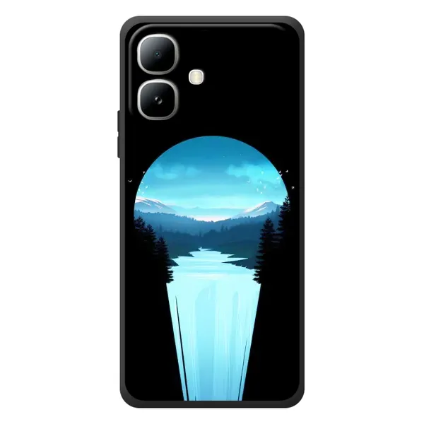 Чехол с рисунком «Синий Водопад» для Infinix Smart 20 Чехол с рисунком «Синий Водопад» для Infinix Smart 20