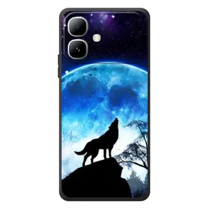 Чохол з Вовком на Infinix Smart 20 (Виє на місяць)