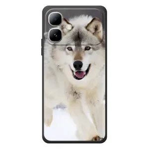 Чохол з Вовком на Infinix Smart 20 (Вовк біжить по снігу)