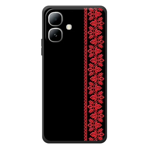 Чехол с рисунком «Вышиванка на черном» для Infinix Smart 20 Чехол с рисунком «Вышиванка на черном» для Infinix Smart 20