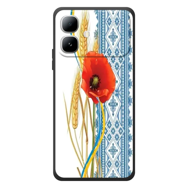 Чехол с рисунком «Вышиванка с цветком» для Infinix Smart 20 Чехол с рисунком «Вышиванка с цветком» для Infinix Smart 20