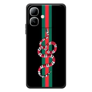 Чохли бренд ГУЧЧІ для Infinix Smart 20 (Змій Гуччі)