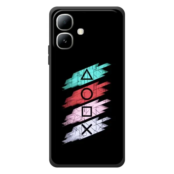 Чехол с рисунком «Значки Sony» для Infinix Smart 20 Чехол с рисунком «Значки Sony» для Infinix Smart 20