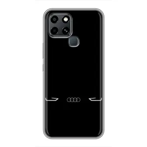 Силиконовый бампер с картинкой машины на Infinix Smart 6 (Силует Audi)