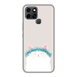 Чохол на тематику: Коти для Infinix Smart 6 (Білий котик)
