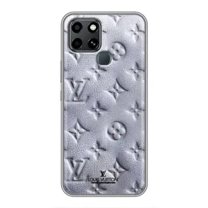 Текстурный Чехол Louis Vuitton для Инфиникс Смарт 6 (Белый ЛВ)