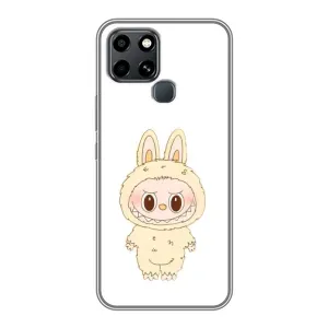 Чохол з принтом Лабубу для Infinix Smart 6 (Бежевий Лабубу)
