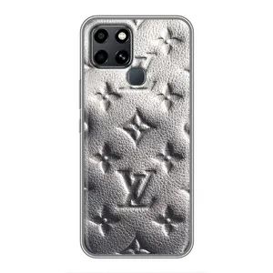 Текстурный Чехол Louis Vuitton для Инфиникс Смарт 6 (Бежевый ЛВ)