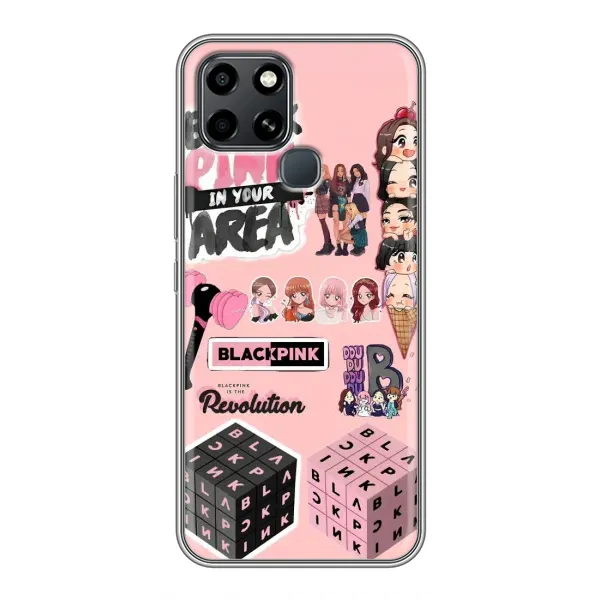 Чехол с рисунком «BLACK PINK коллаж» для Infinix Smart 6 Чехол с рисунком «BLACK PINK коллаж» для Infinix Smart 6