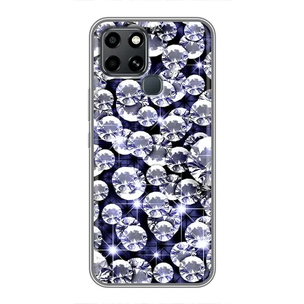 Чехол с рисунком «Бриллианты» для Infinix Smart 6 Чехол с рисунком «Бриллианты» для Infinix Smart 6