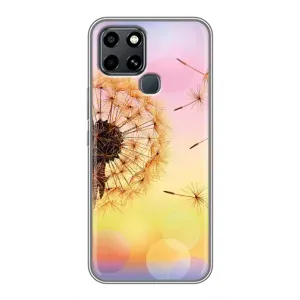 Силиконовый Чехол с одуванчиками на Infinix Smart 6 (Цветок-одуванчик)