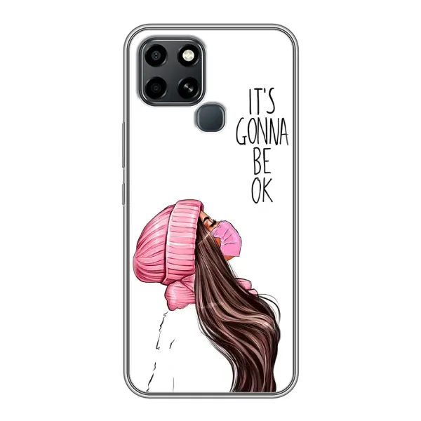 Чехол с рисунком «Девушка в маске» для Infinix Smart 6 Чехол с рисунком «Девушка в маске» для Infinix Smart 6