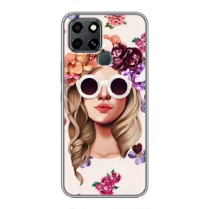 Чохол з картинкою Модні Дівчата Infinix Smart 6 (Дівчина в окулярах)