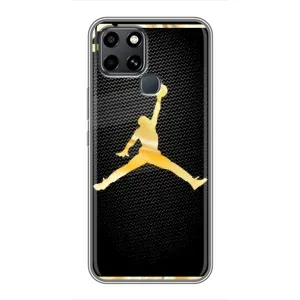 Силиконовый Чехол Nike Air Jordan на Инфиникс Смарт 6 (Джордан 23)
