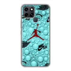 Силиконовый Чехол Nike Air Jordan на Инфиникс Смарт 6 (Джордан Найк)