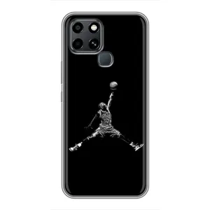 Силиконовый Чехол Nike Air Jordan на Инфиникс Смарт 6 (Джордан)