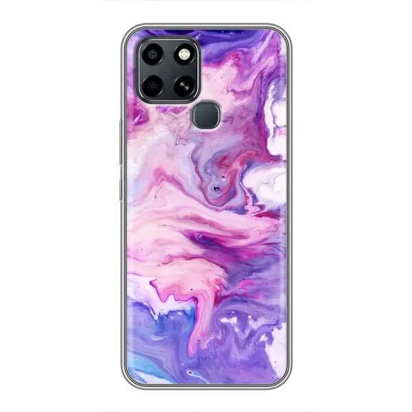 Чехол с рисунком «Фиолетовый мрамор» для Infinix Smart 6 Чехол с рисунком «Фиолетовый мрамор» для Infinix Smart 6