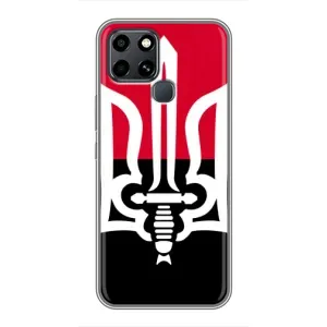Чохли УПА (Червоно-Чорний) на Infinix Smart 6 (Герб України)