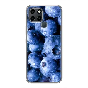 Чехол с изображением  вкусной еды для Infinix Smart 6 (Голубика)