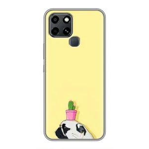 Бампер для Infinix Smart 6 з картинкою "Песики" (Кактус на голові)