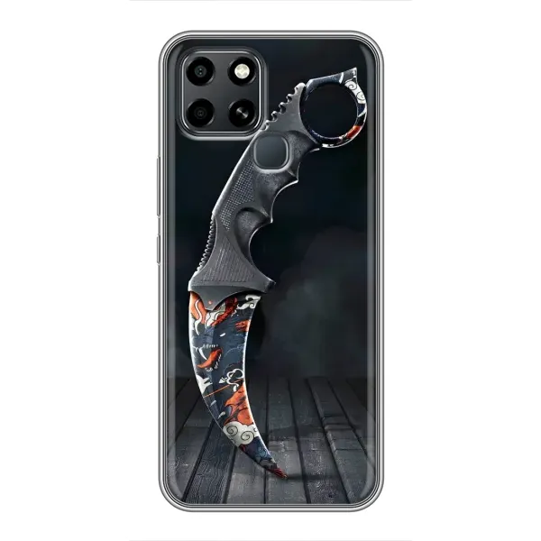 Чехол с рисунком «Кинжал КС ГО» для Infinix Smart 6 Чехол с рисунком «Кинжал КС ГО» для Infinix Smart 6