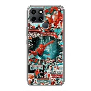 Чехол Супергерой Человека Паука на Infinix Smart 6 (Комиксы Человек Паук)