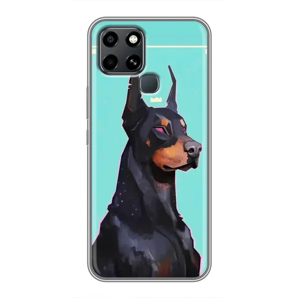 Чехол с рисунком «Король доберман» для Infinix Smart 6 Чехол с рисунком «Король доберман» для Infinix Smart 6